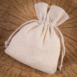Woreczki z bawełny 6 x 8 cm - naturalne Lawenda i susz zapachowy