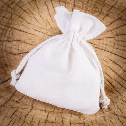 Woreczki bawełniane 11 x 14 cm - białe Małe woreczki