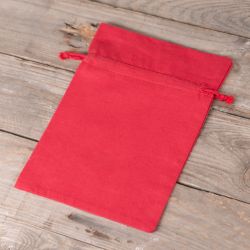 Woreczki bawełniane 15 x 20 cm - czerwone Dzień Kobiet