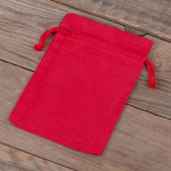 Woreczki bawełniane 11 x 14 cm - czerwone Dzień Kobiet
