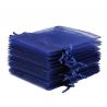 Woreczki z organzy 8 x 10 cm - niebieskie ciemne Lawenda i susz zapachowy