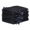 Woreczki z organzy 30 x 40 cm - czarne Woreczki czarne