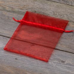 Woreczki z organzy 12 x 15 cm - czerwone Lawenda i susz zapachowy
