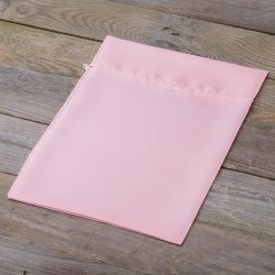 Worki satynowe 22 x 30 cm - różowe jasne Woreczki satynowe