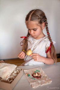 Lniane woreczki do dekoracji - zabawy handmade dla dzieci
