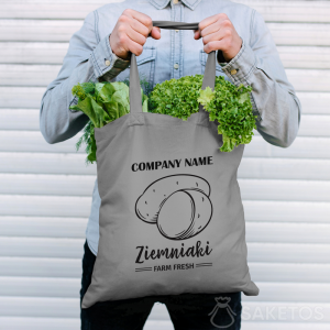 Torba na zakupy z logo firmy - wielorazowe torby na zakupy