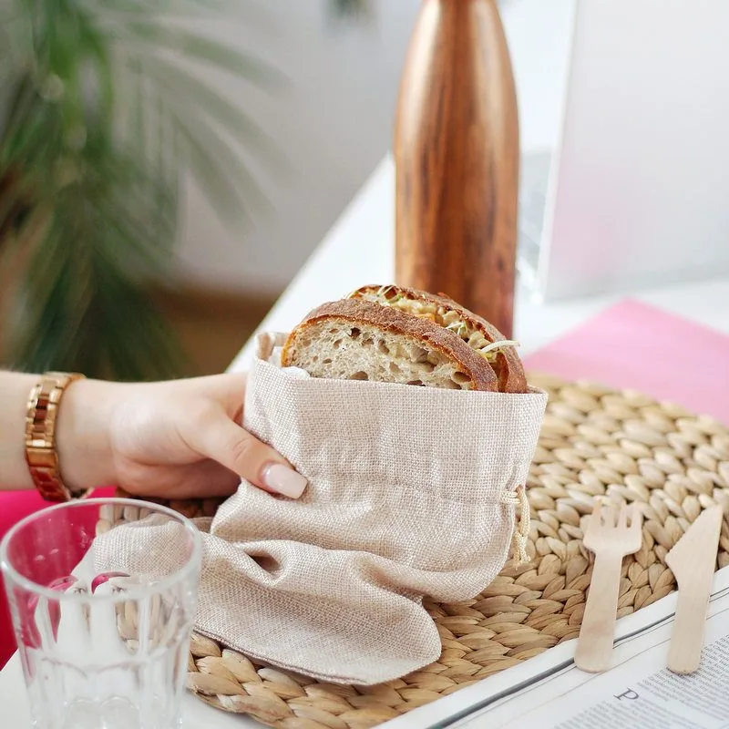 worki lniane na chleb