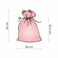 Worek jutowy 26 x 35 cm - czerwony Worki jutowe