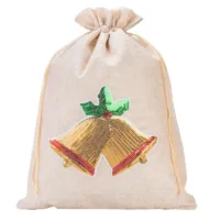 Woreczek jutowy 30 x 40 cm - Boże Narodzenie - Dzwonki Woreczki na Boże Narodzenie