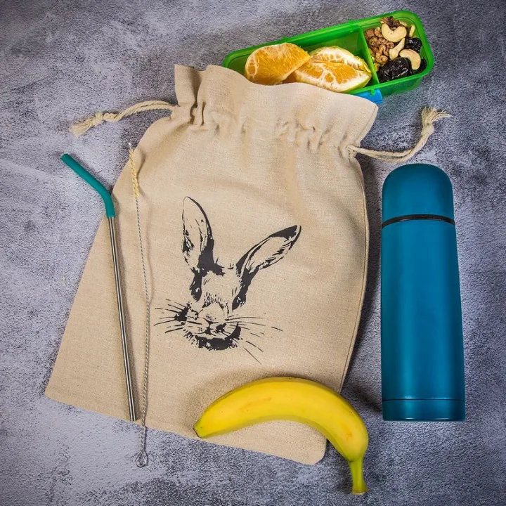 Worek à la lniany 26 x 35 cm z nadrukiem- królik Wszystkie produkty