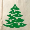 Worek à la lniany 30 x 40 cm - Boże Narodzenie - Choinka Duże worki 30x40 cm