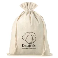 Worek à la lniany z nadrukiem 35 x 50 cm - na ziemniaki (DE) Duże worki 35x50 cm