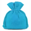 Woreczki bawełniane 10 x 13 cm - turkusowe Małe woreczki 10x13 cm