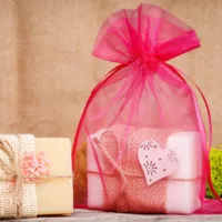 Worki z organzy 22 x 30 cm - fuksja Ochrona winogron