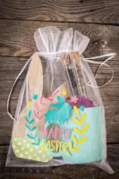 Worki z organzy 22 x 30 cm z nadrukiem Woreczki z nadrukiem