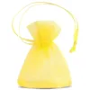 Woreczki z organzy 7 x 9 cm (SDB) - żółte Woreczki żółte