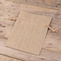 Woreczki lniane - kolor naturalny 15 x 20 cm Woreczki z szybkim i łatwym zamknięciem