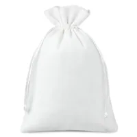 Woreczki welurowe 15 x 20 cm - białe Średnie woreczki 15x20 cm