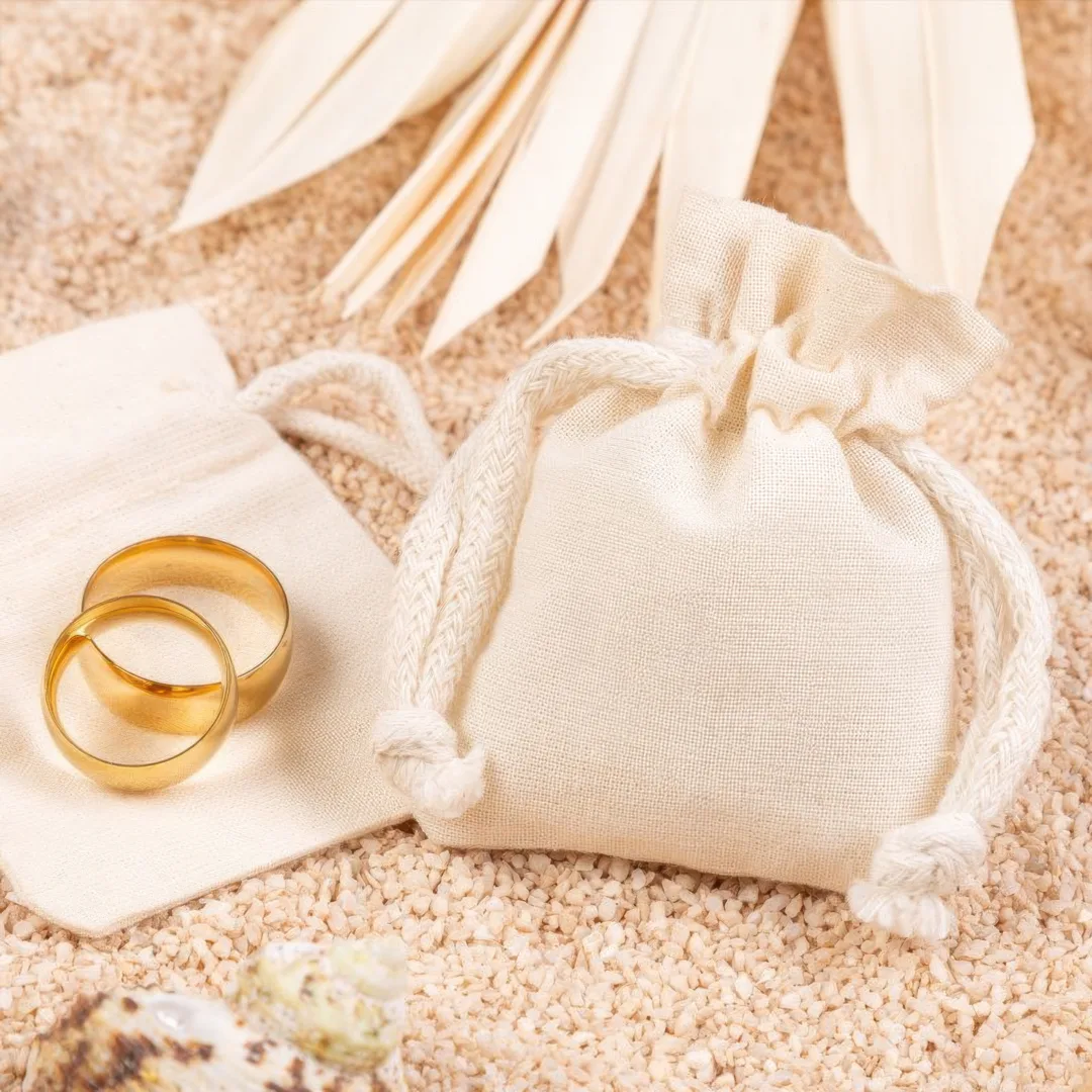 Mini woreczki bawełniane na biżuterię