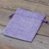 Woreczki jutowe 12 x 15 cm - fioletowe jasne Lawenda i susz zapachowy
