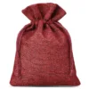 Woreczki jutowe 13 x 18 cm - bordowe Woreczki bordowe