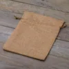 Woreczki jutowe 18 x 24 cm - brązowe jasne Woreczki jutowe