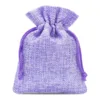 Woreczki jutowe 9 x 12 cm - fioletowe jasne Woreczki fioletowe jasne