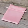 Woreczki satynowe 10 x 13 cm - różowe jasne Woreczki okolicznościowe