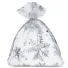 Woreczki z organzy 10 x 13 cm - Boże Narodzenie / 2 Woreczki na Boże Narodzenie