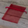 Woreczki z organzy 10 x 13 cm - bordowe Lawenda i susz zapachowy