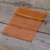 Woreczki z organzy 10 x 13 cm - brązowe Dekoracje stołu
