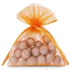 Woreczki z organzy 10 x 13 cm - pomarańczowe Woreczki pomarańczowe
