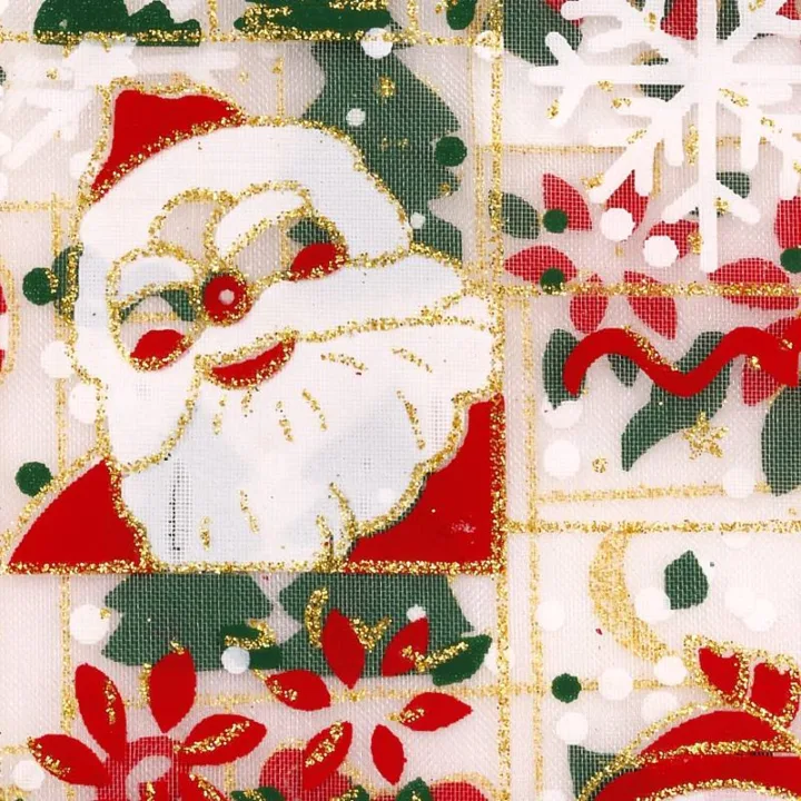 Woreczki z organzy 12 x 15 cm - Boże Narodzenie / 5 Woreczki z organzy