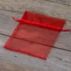 Woreczki z organzy 12 x 15 cm - czerwone Lawenda i susz zapachowy
