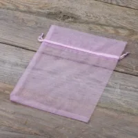 Woreczki z organzy 15 x 20 cm - fioletowe jasne Średnie woreczki