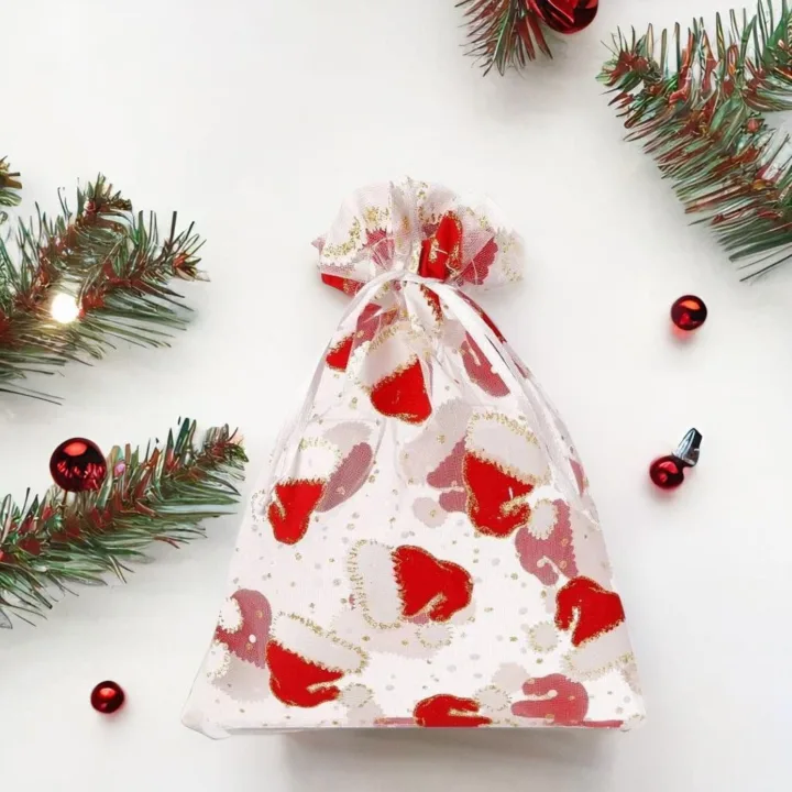 Woreczki z organzy 18 x 24 cm - Boże Narodzenie Woreczki z nadrukiem