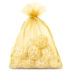 Woreczki z organzy 18 x 24 cm - złote Woreczki złote