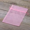 Woreczki z organzy 30 x 40 cm - różowe jasne Duże worki 30x40 cm