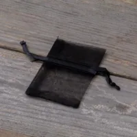 Woreczki z organzy 5 x 7 cm - czarne Lawenda i susz zapachowy