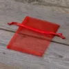 Woreczki z organzy 8 x 10 cm - czerwone Woreczki na Boże Narodzenie