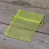 Woreczki z organzy 9 x 12 cm - zielone Lawenda i susz zapachowy