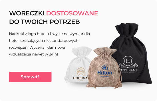 Woreczki hotelowa dla potrzeb gości