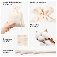 Naturalne woreczki bawełniane - ekologiczny materiał i splot