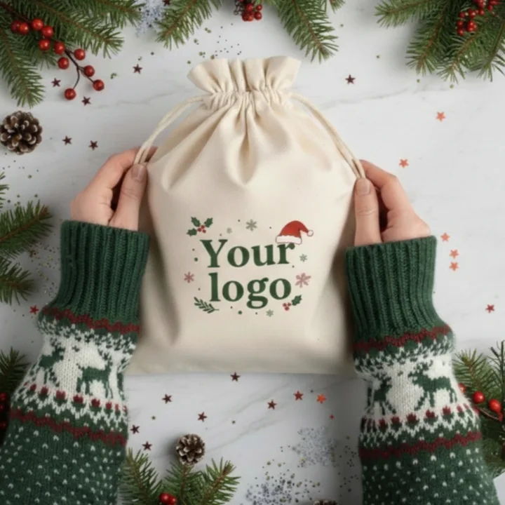 Woreczki świąteczne z logo