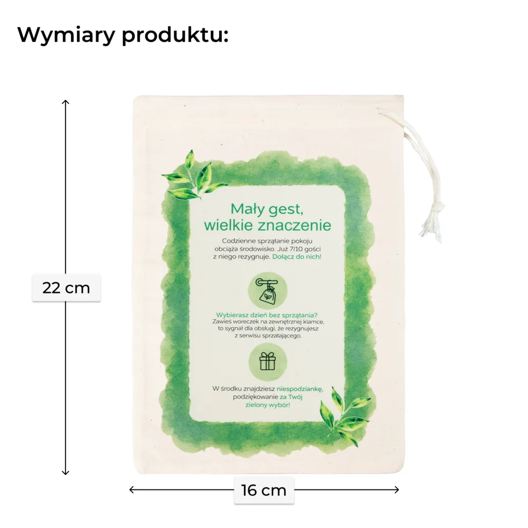 Woreczki hotelowe z nadrukiem na klamkę