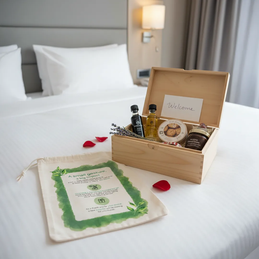 Woreczki hotelowe z zadrukiem dla gości