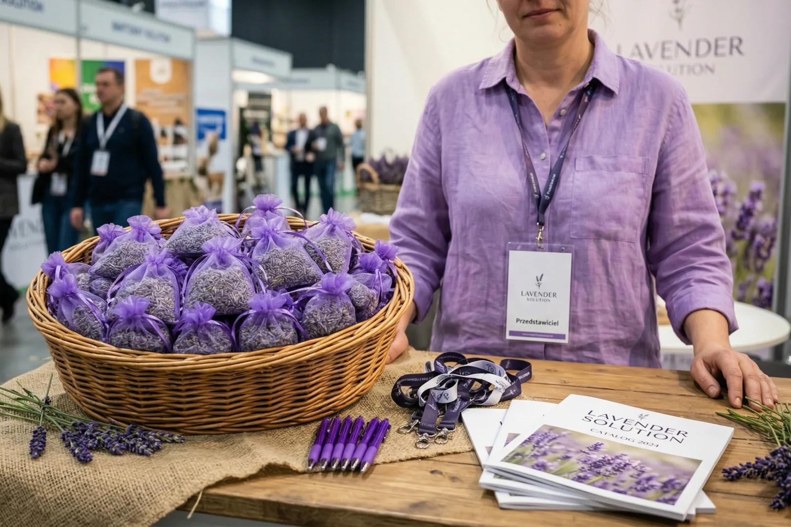 Gdzie sprzedawać lawendę? Jednym z miejsc są targi - lawenda to świetny gadżet marketingowy